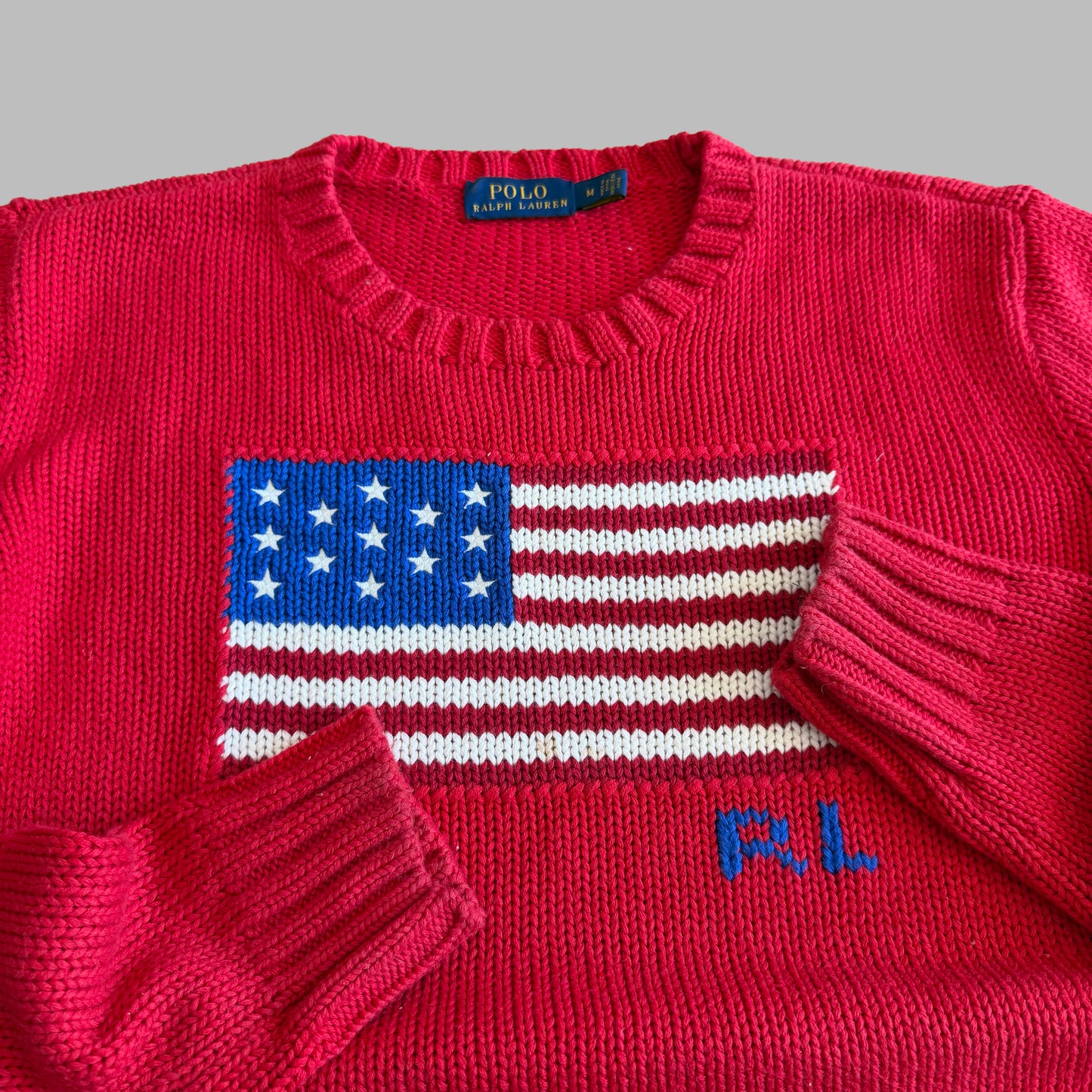 Ralph Lauren Flag Heavy Knit - M