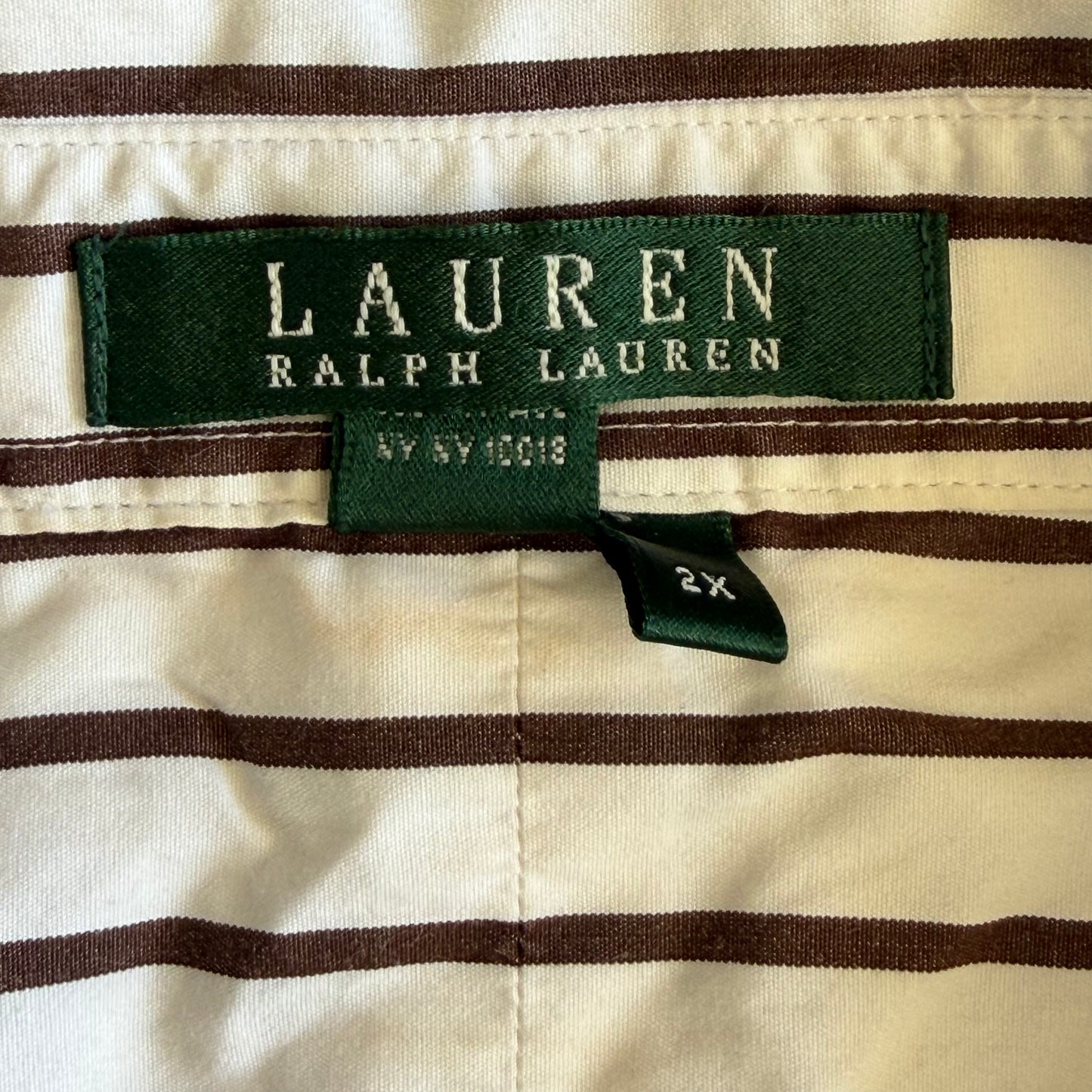 Y2K Polo Ralph Lauren Striped Button Up - XXL