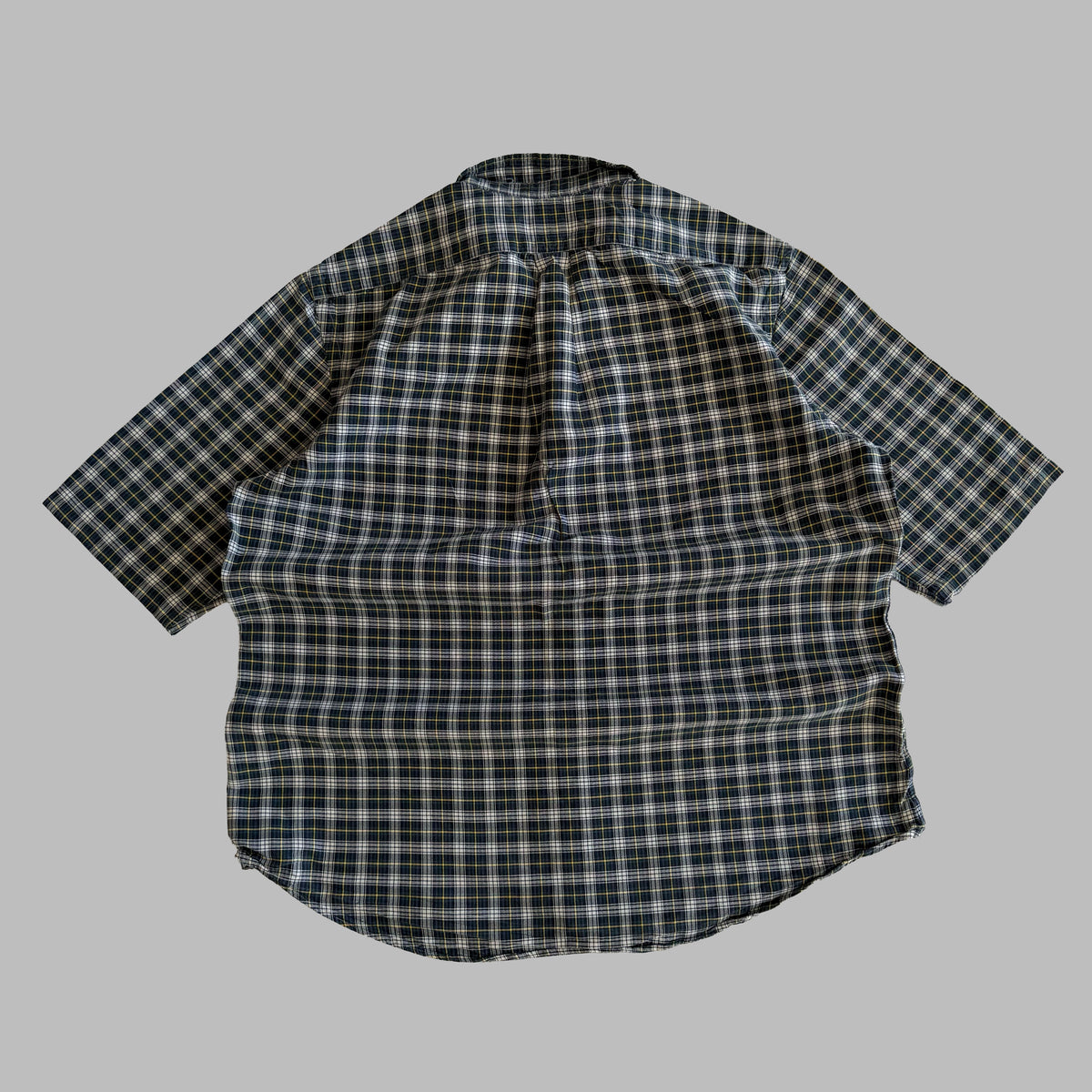 Y2K Polo Ralph Lauren Checkered Button Up Shirt - XL