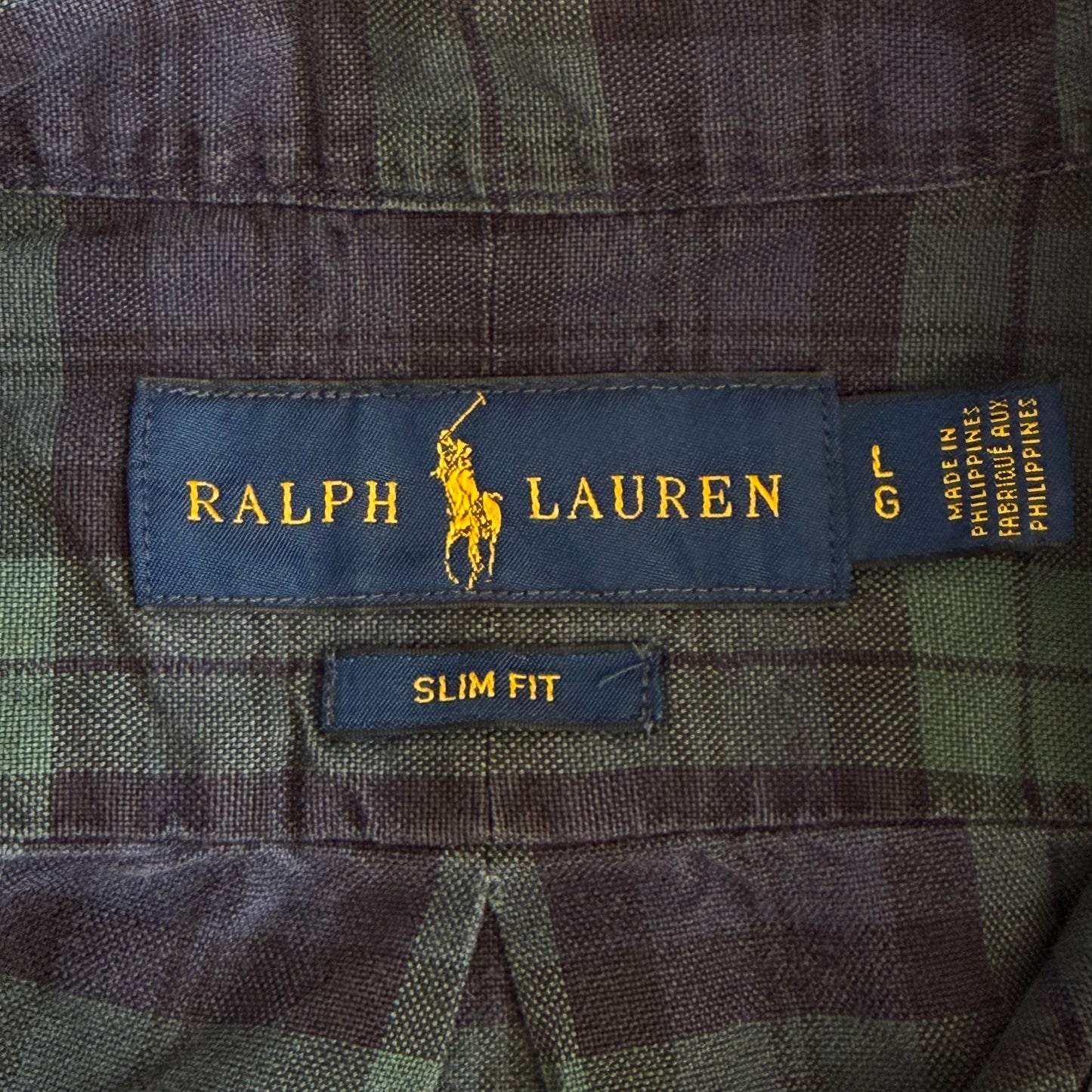 Y2K Polo Ralph Lauren Checkered Button Up Shirt - L