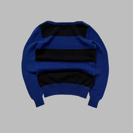 Y2K Polo Ralph Lauren Striped Knit Sweater - M