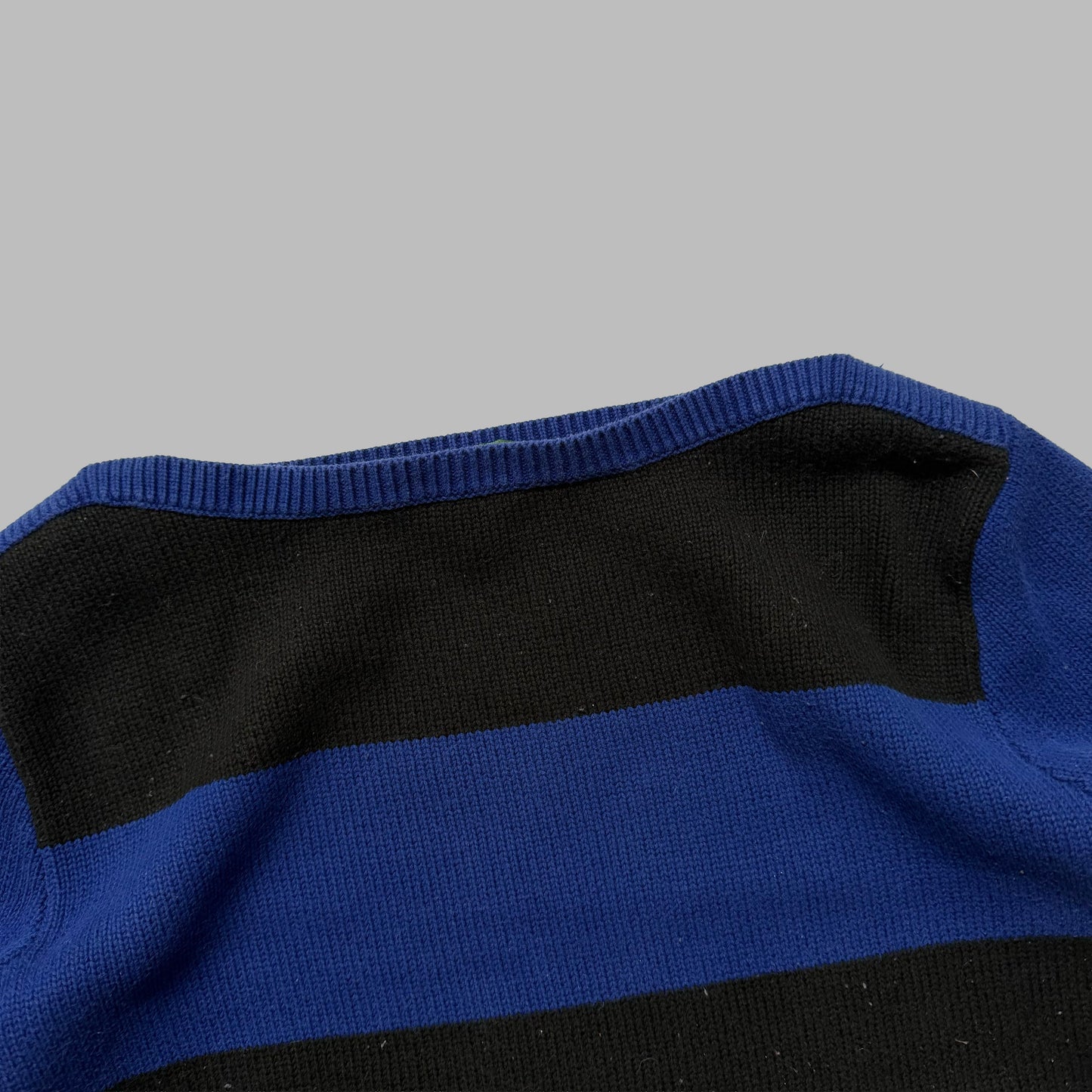 Y2K Polo Ralph Lauren Striped Knit Sweater - M