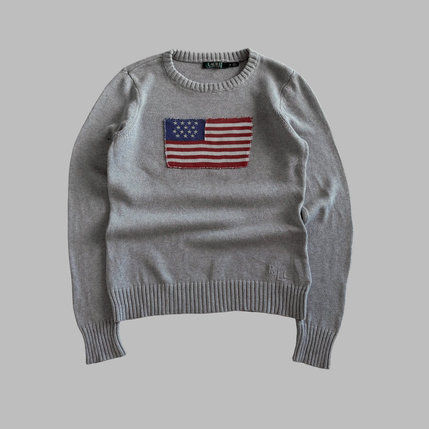 Y2K Ralph Lauren Flag Lightweight Knit - S
