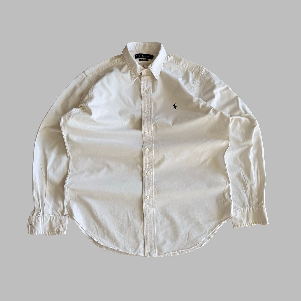 Y2K Polo Ralph Lauren Classic Button Up Shirt - M