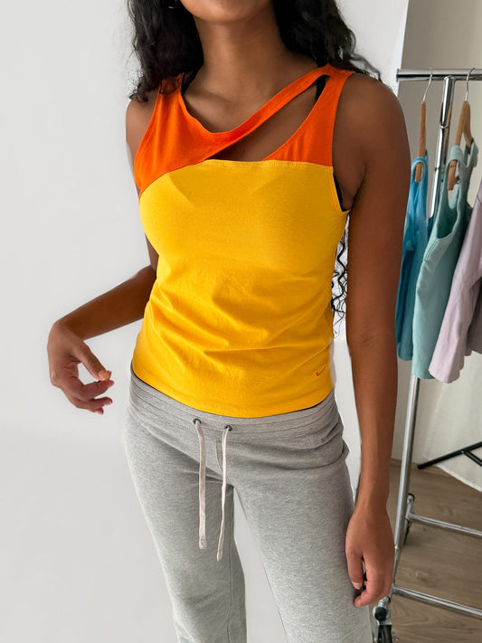 Y2K Dead-stock Nike Asymmetrical Activewear Top - L/XL