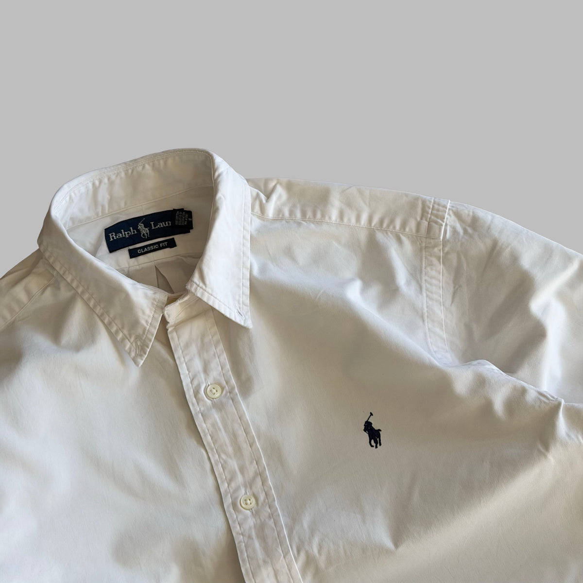 Y2K Polo Ralph Lauren Classic Button Up Shirt - M