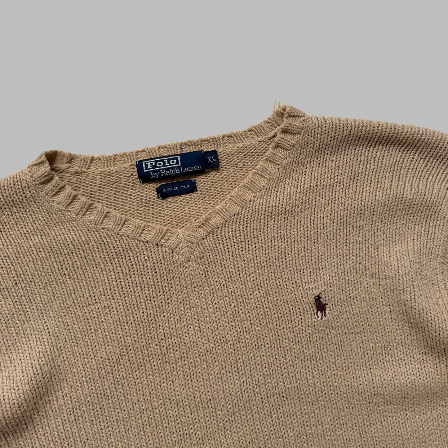 90s Polo Ralph Lauren Cotton Heavy Knit - XL