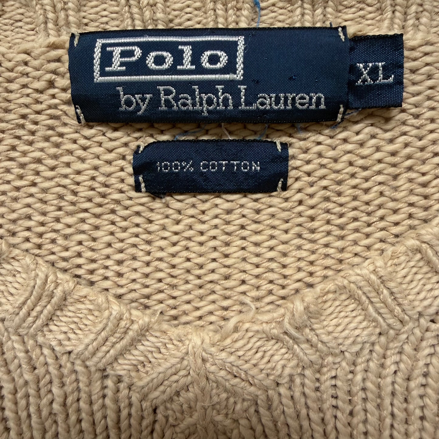 90s Polo Ralph Lauren Cotton Heavy Knit - XL
