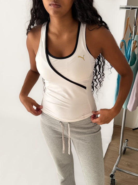 Y2K Puma Racer-Back Activewear Tank - M