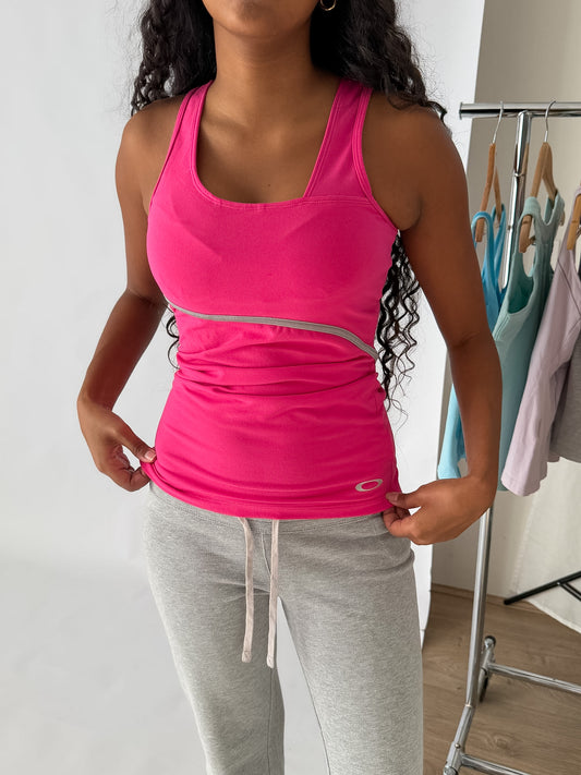 Y2K Oakley Asymetrical Activewear Tank - L