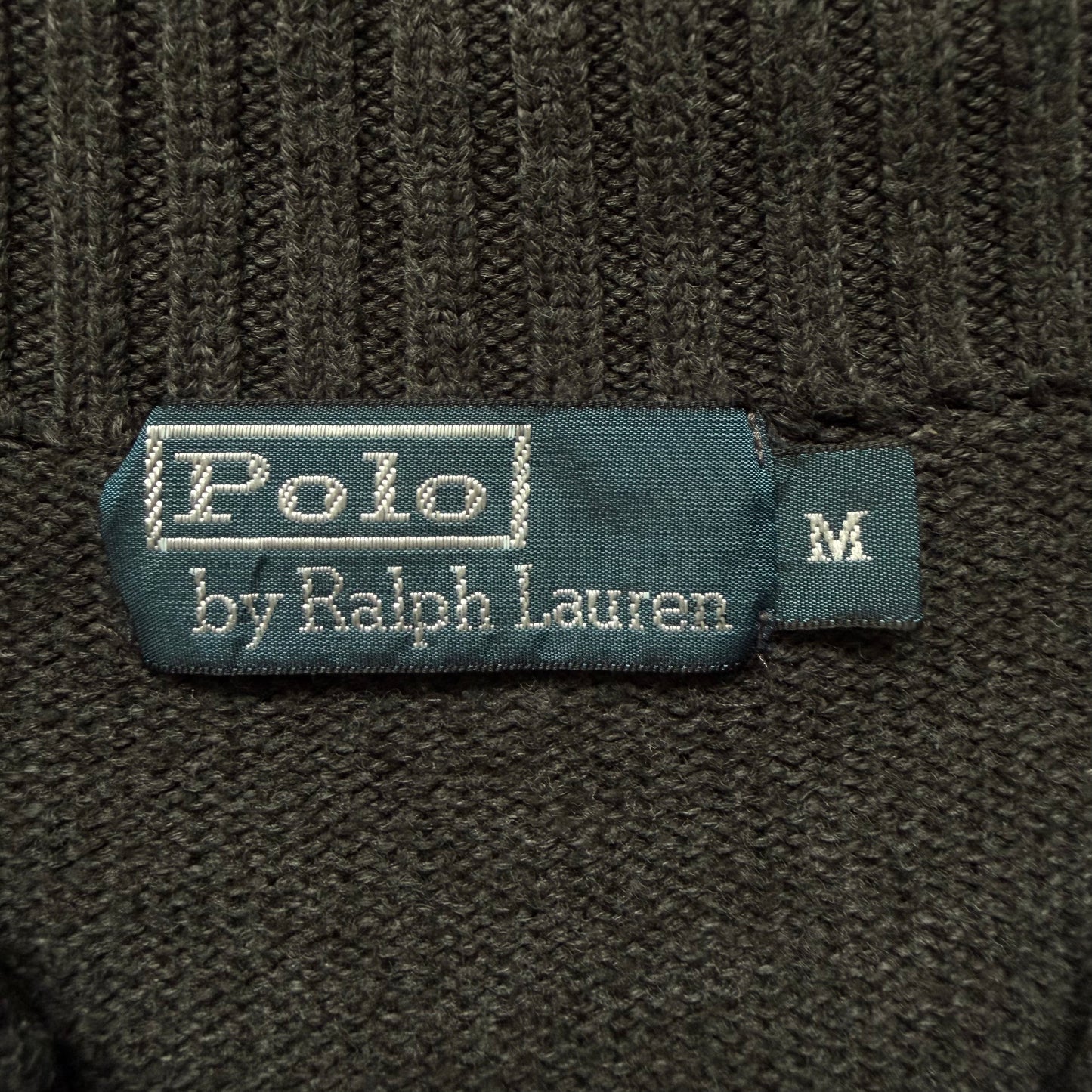 90s Polo Ralph Lauren Henley Heavyweight Knit - M