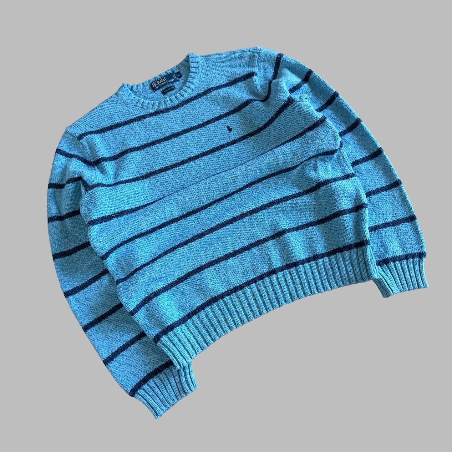 90s Polo Ralph Lauren Striped Heavy Knit - L