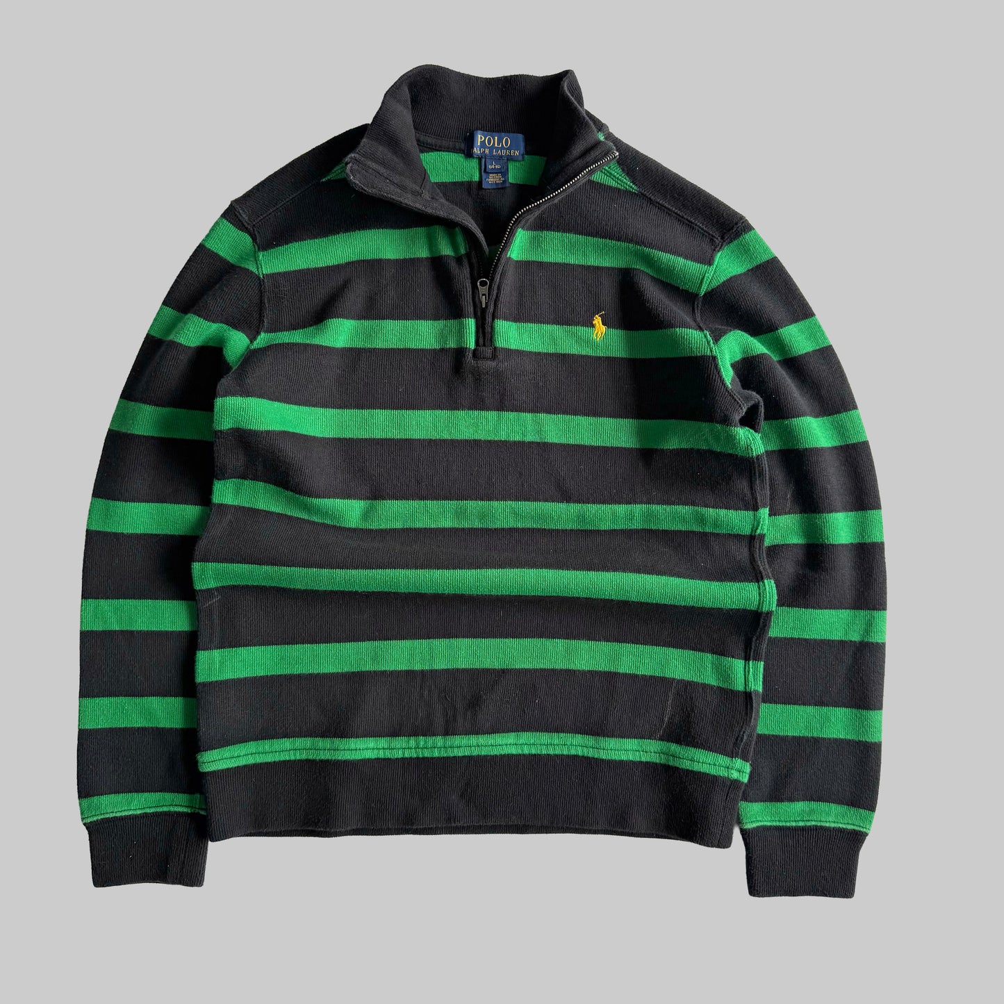 Ralph Lauren Striped Quarter Zip - Small