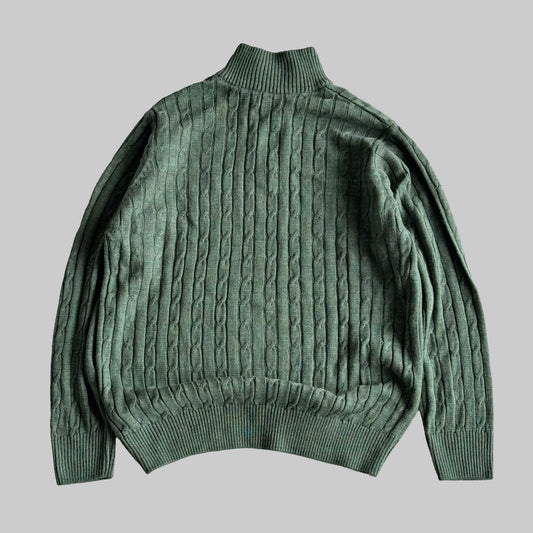 Ralph Lauren Cable Knit Quarter Zip - XL