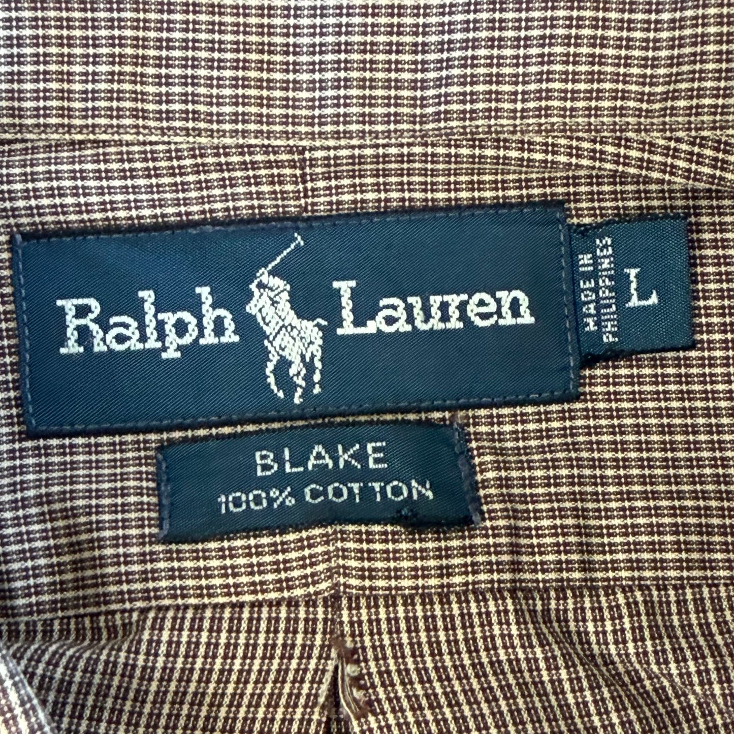 90s Polo Ralph Lauren Cotton Button Up Shirt - L