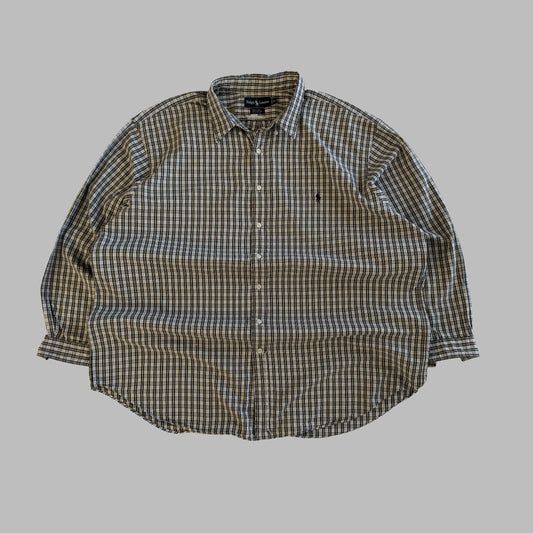 90s Polo Ralph Lauren Cotton Button Up Shirt - XXL
