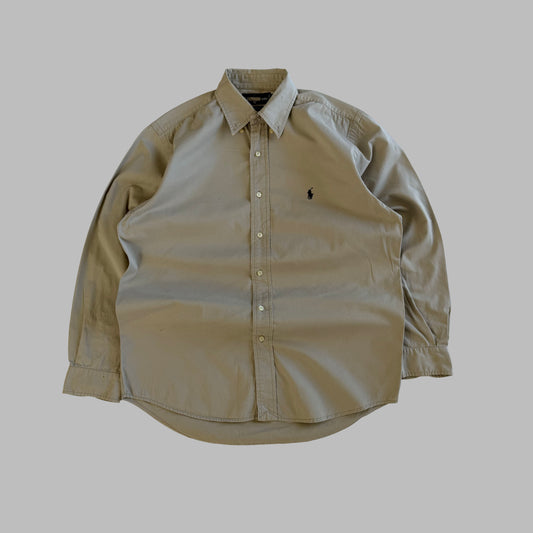 90s Polo Ralph Lauren Cotton Button Up Shirt - M