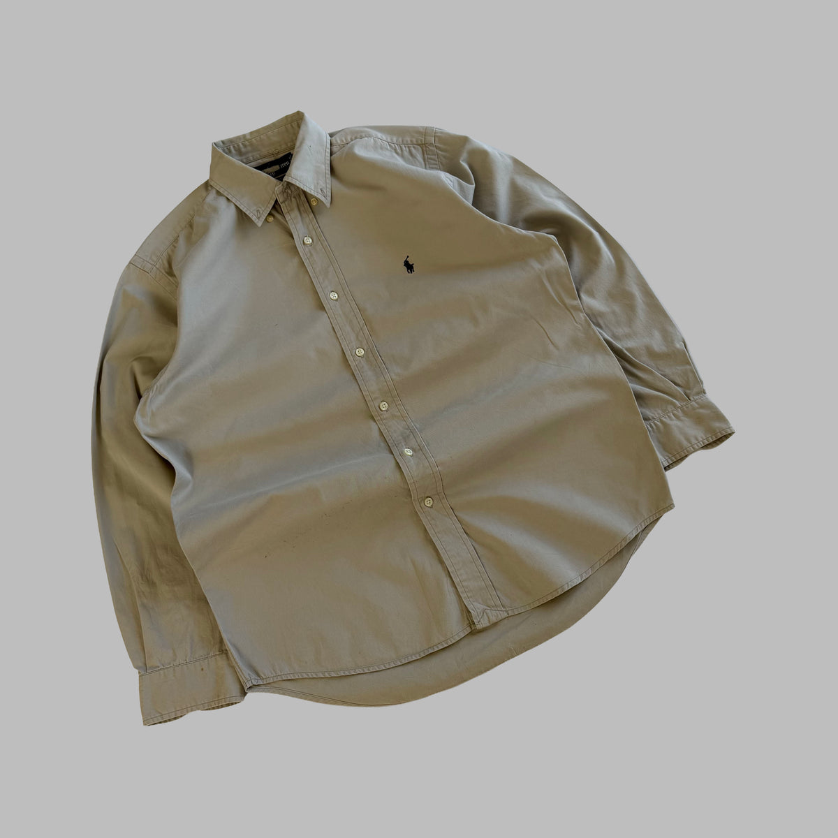 90s Polo Ralph Lauren Cotton Button Up Shirt - M