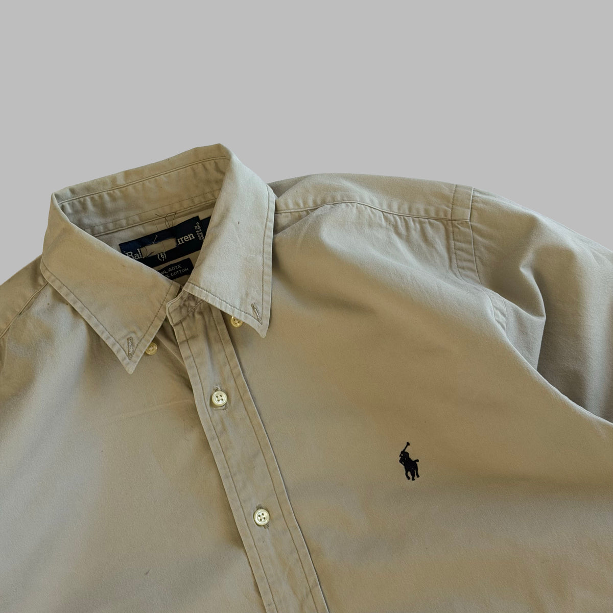 90s Polo Ralph Lauren Cotton Button Up Shirt - M