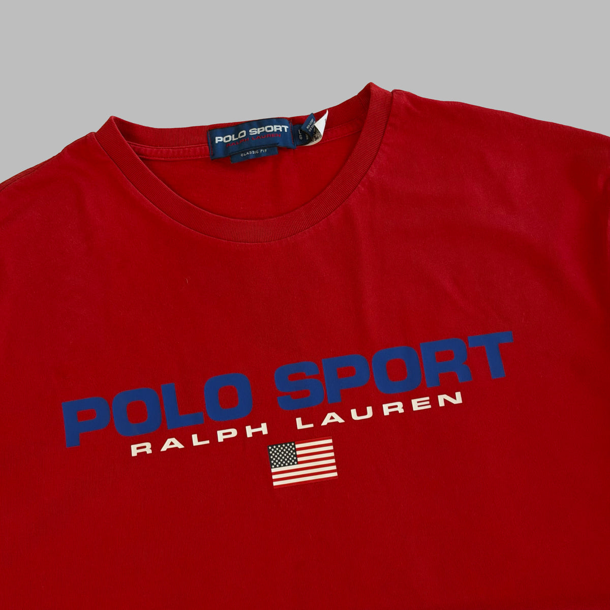90s Ralph Lauren Polo Sport Printed Tee - L