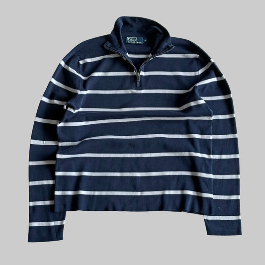 Ralph Lauren Striped Quarter Zip - Medium
