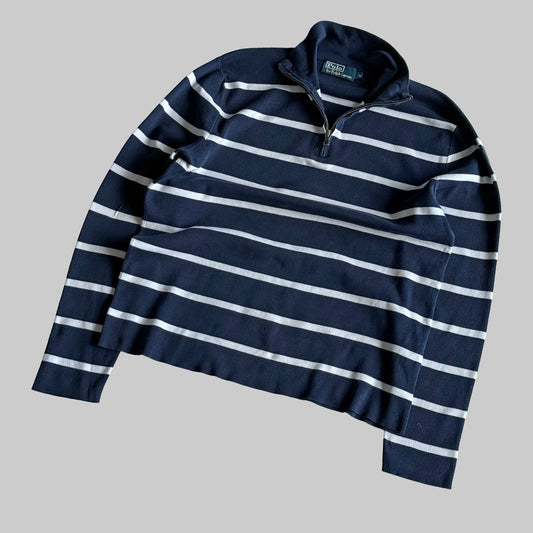 Ralph Lauren Striped Quarter Zip - Medium