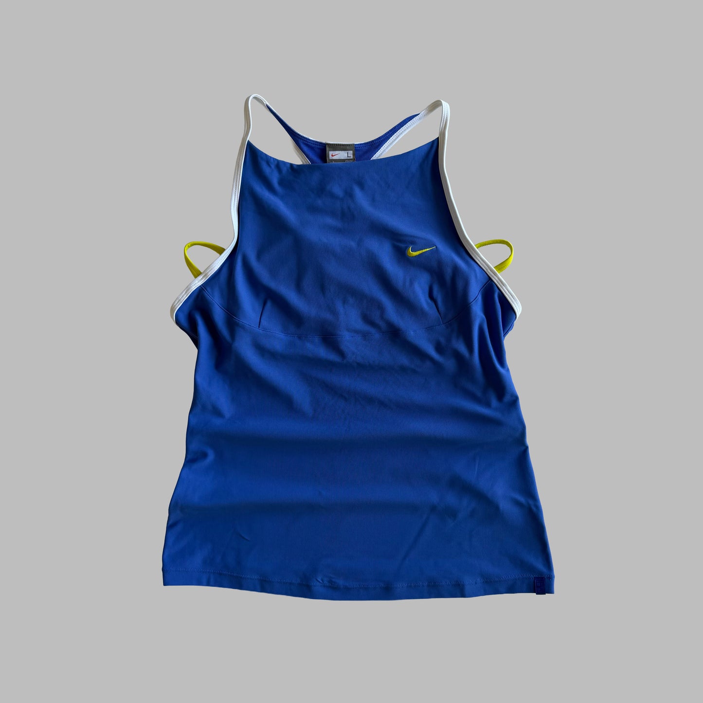 Y2K Nike High Neck Racerback Activewear Tank - M/L