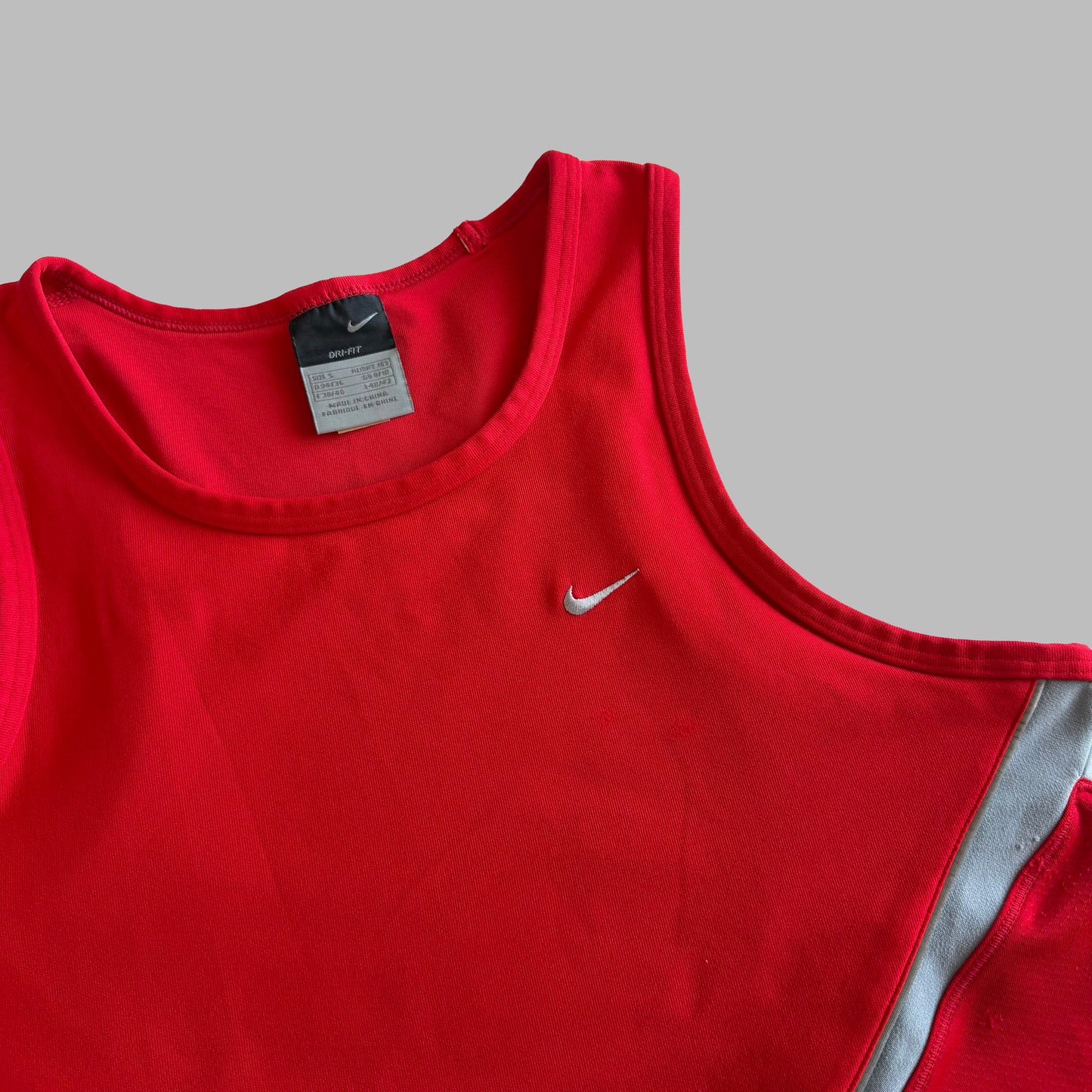 Y2K Nike Panelled Activewear Tank - S/M