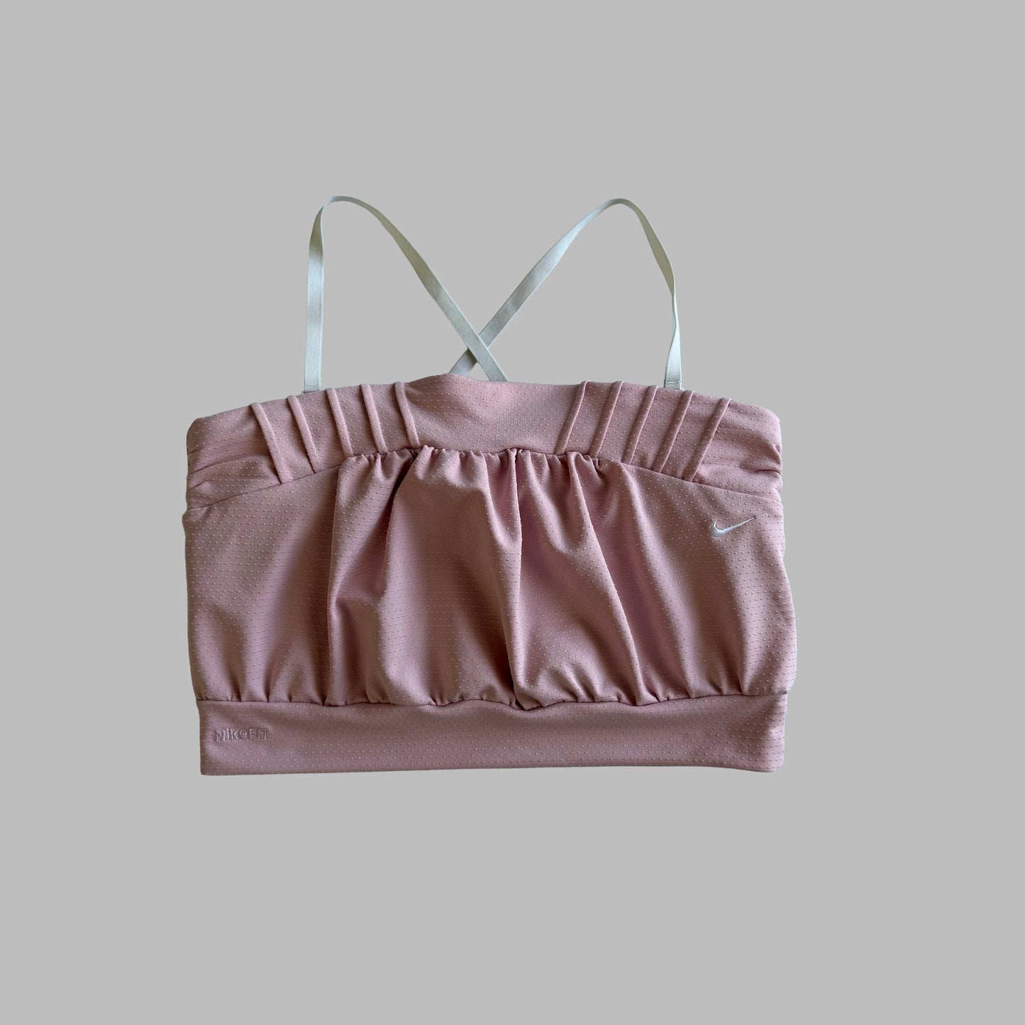 Y2K Nike Ruched Activewear Bandeau Tank - S