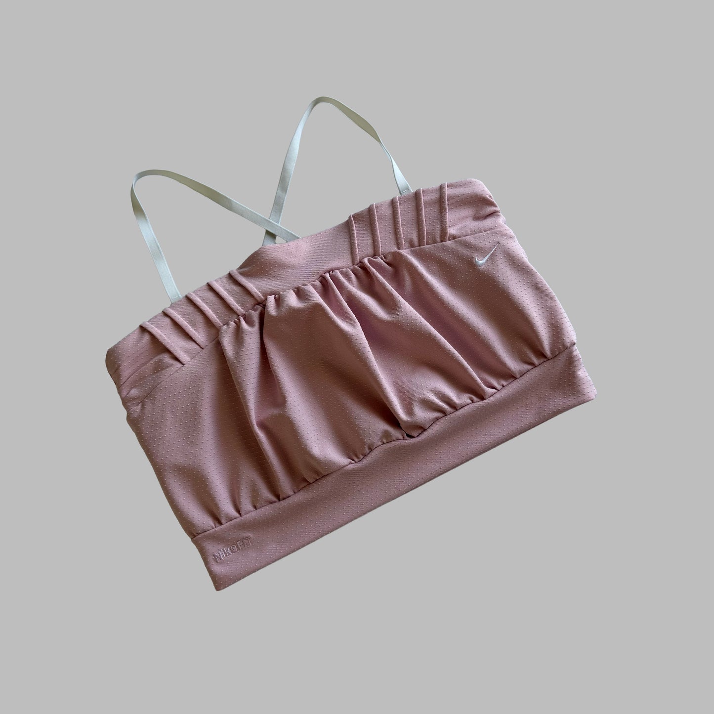 Y2K Nike Ruched Activewear Bandeau Tank - S
