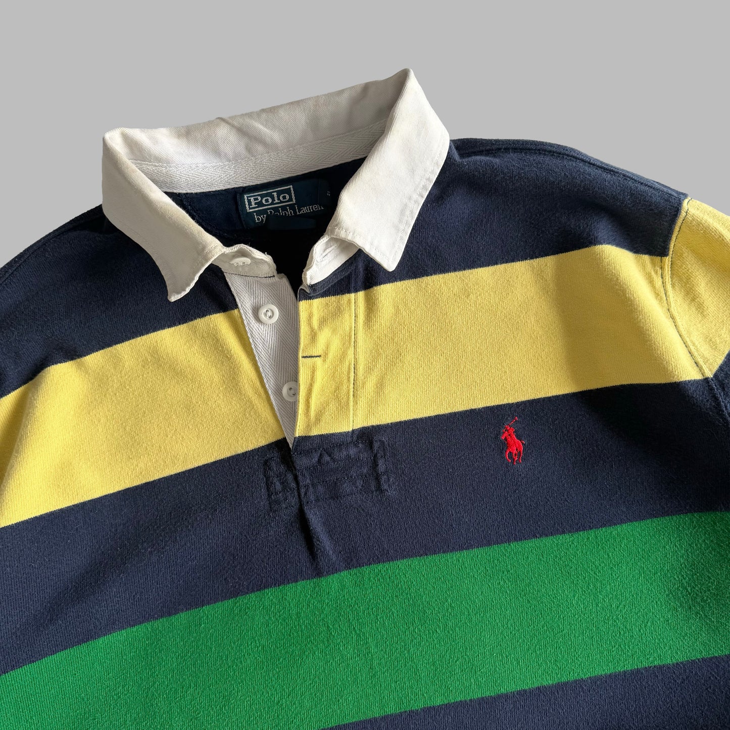 90s Polo Ralph Lauren Striped Rugby Shirt - XL