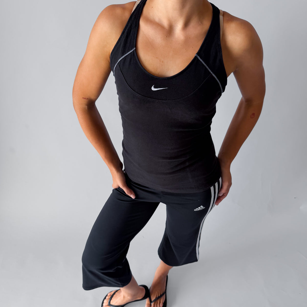 Y2K Nike Synched Racerback Activewear Top - M