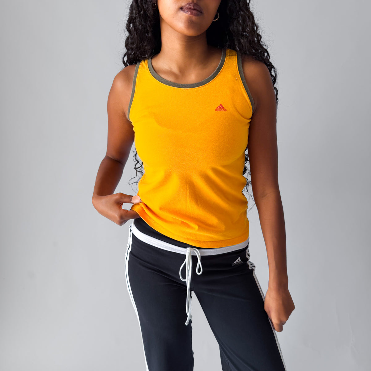Y2K Adidas Ringer Tank - M