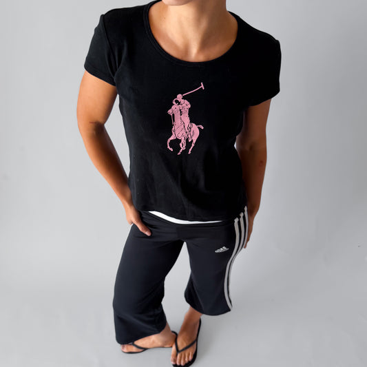 Y2K Polo Ralph Lauren Big Pony Baby Tee - M