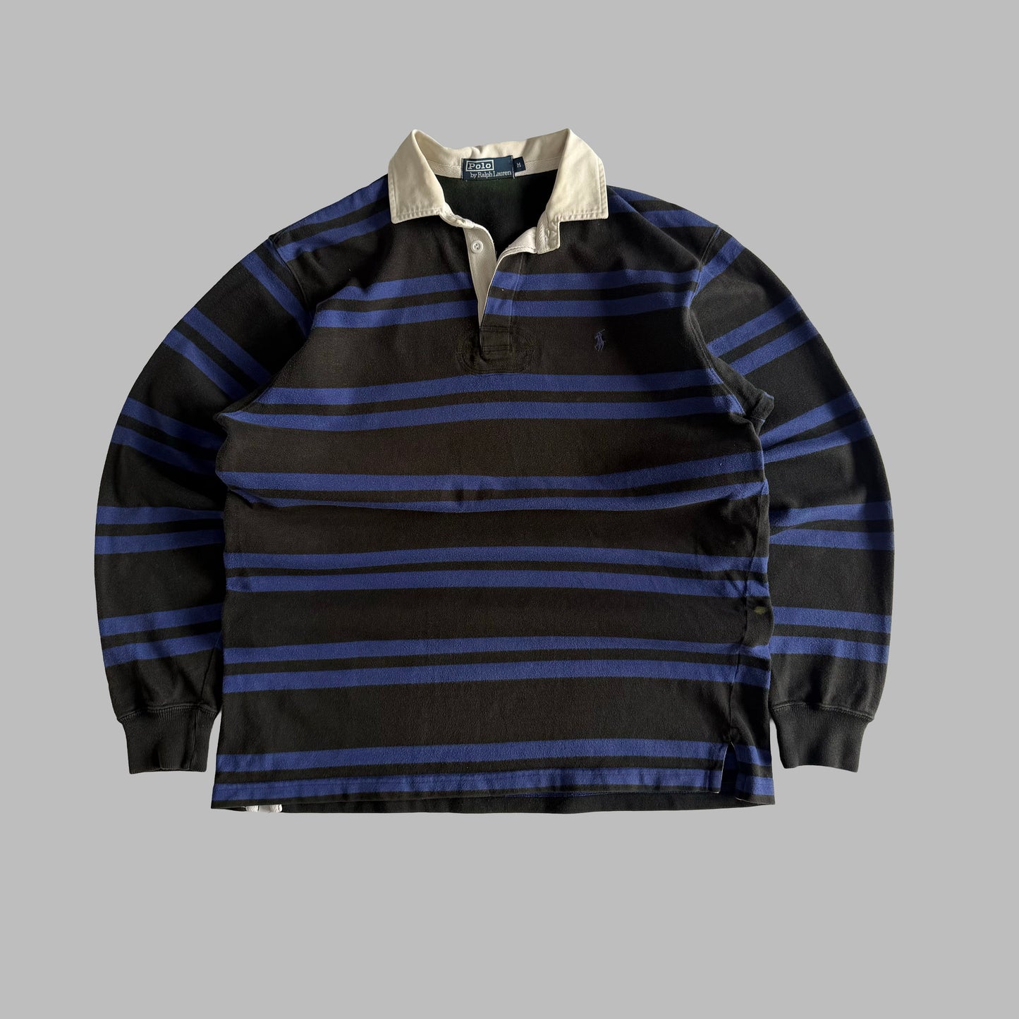 90s Polo Ralph Lauren Striped Rugby Shirt - M