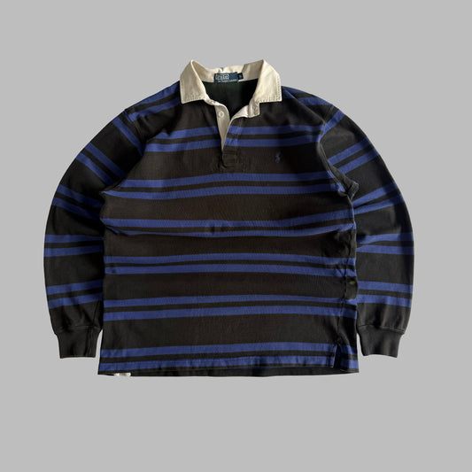 90s Polo Ralph Lauren Striped Rugby Shirt - M