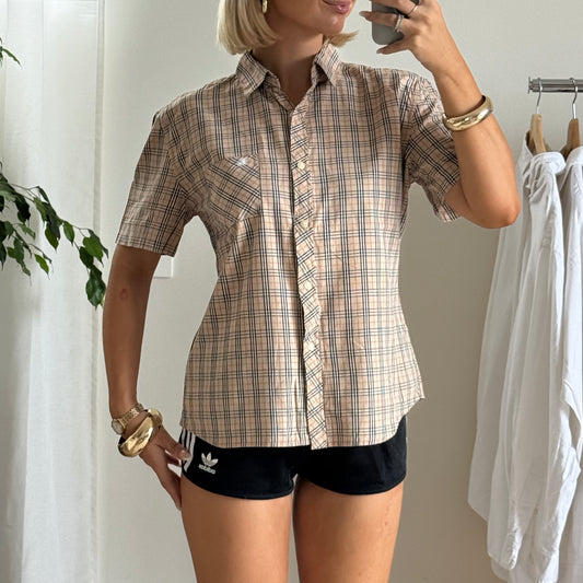 90 Burberry Button Up Shirt - Medium
