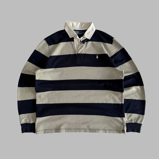 90s Polo Ralph Lauren Striped Rugby Shirt - L