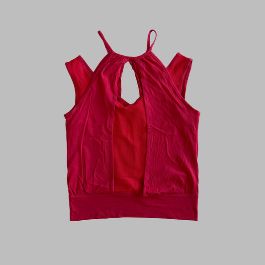 Y2K Nike Keyhole Activewear Tank - S