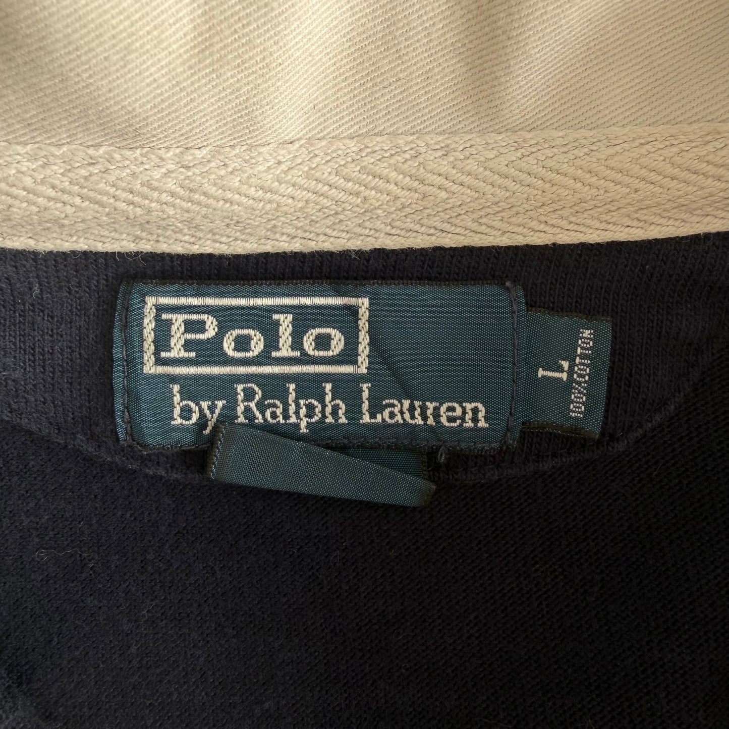 90s Polo Ralph Lauren Striped Rugby Shirt - L