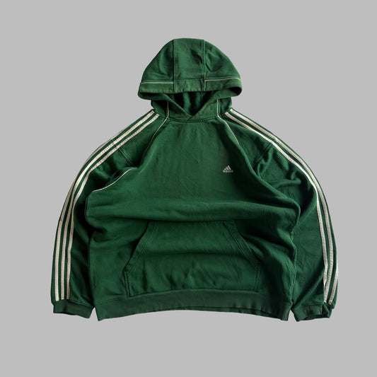 Y2K Adidas Three Striped Hoodie - XL