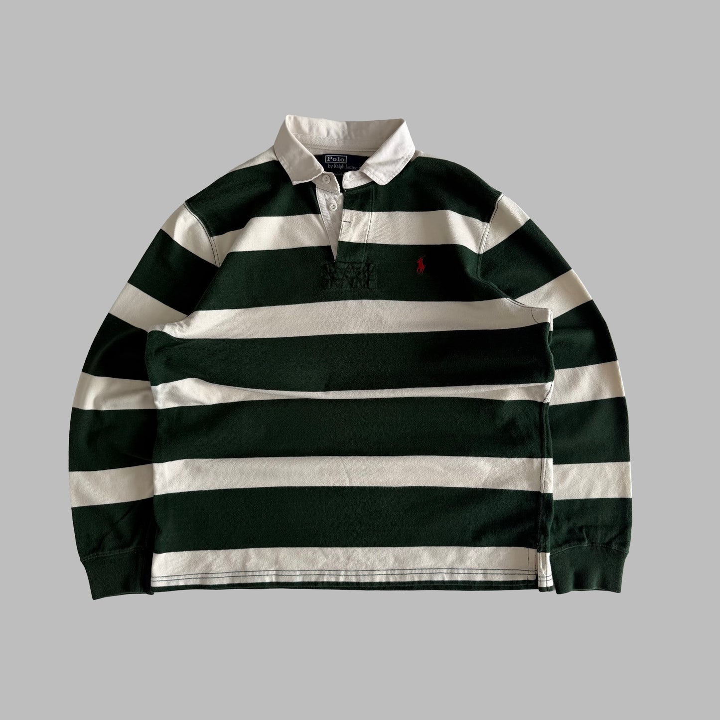 90s Polo Ralph Lauren Striped Rugby Shirt - L