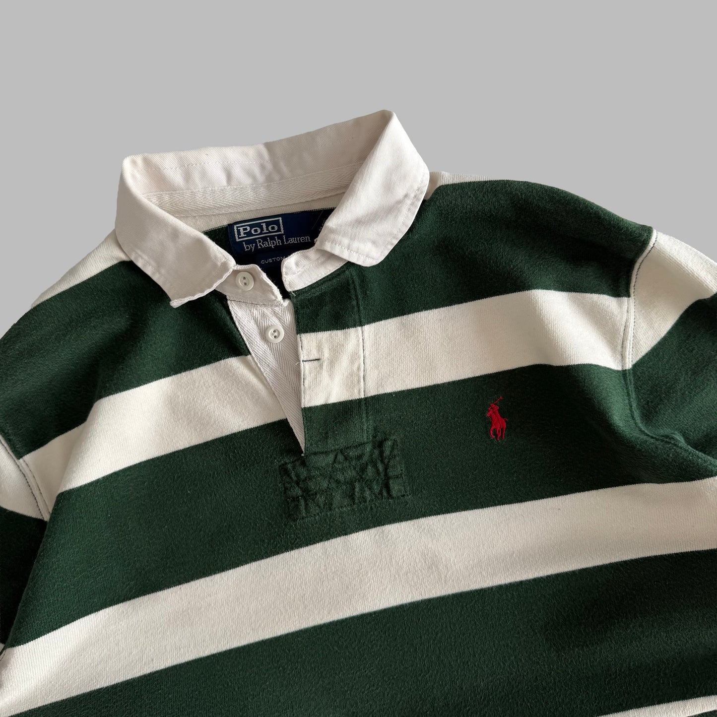 90s Polo Ralph Lauren Striped Rugby Shirt - L