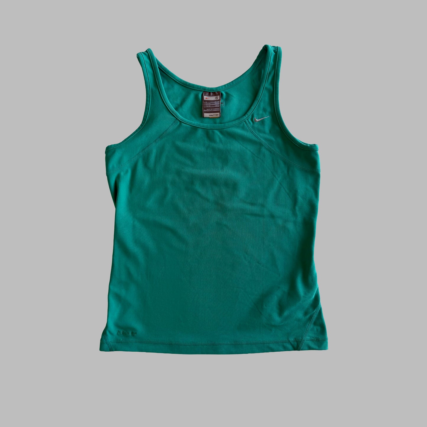 Y2K Nike Scoop Neck Activewear Tank - S