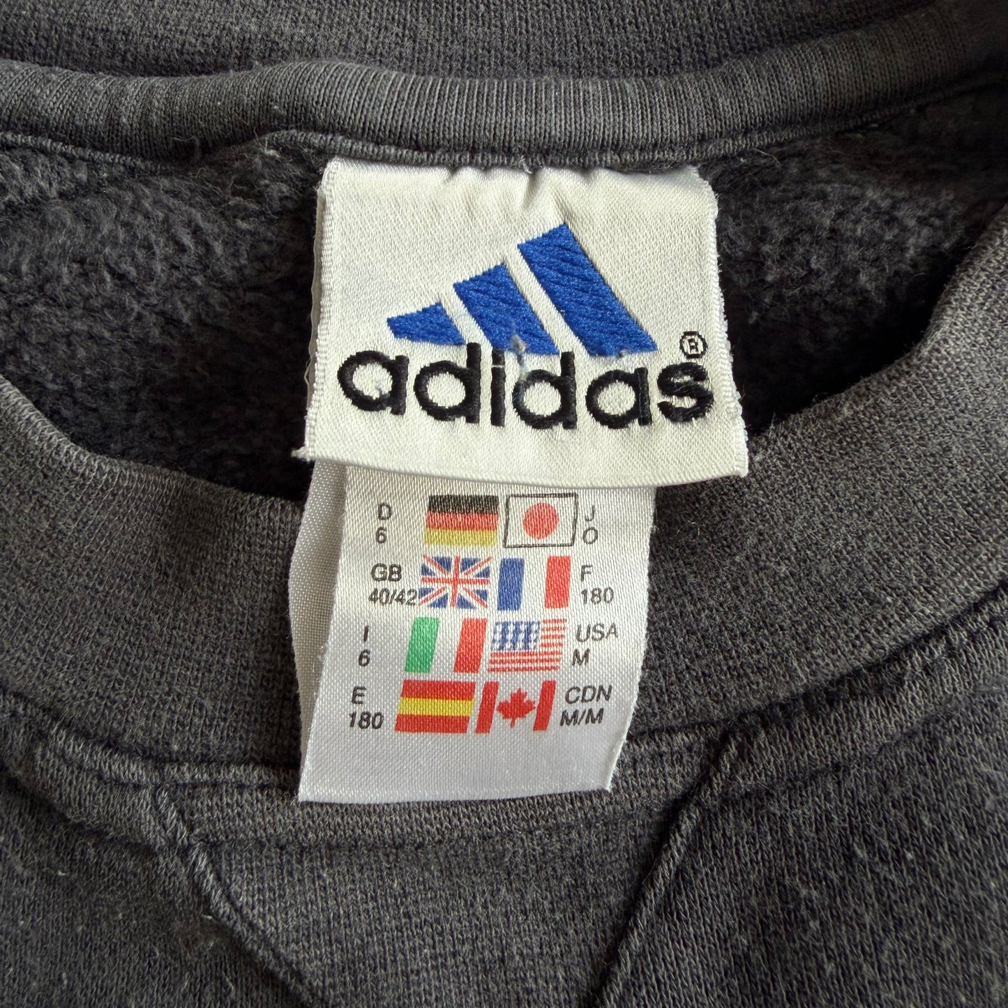90s Adidas Panelled Sweatshirt - M