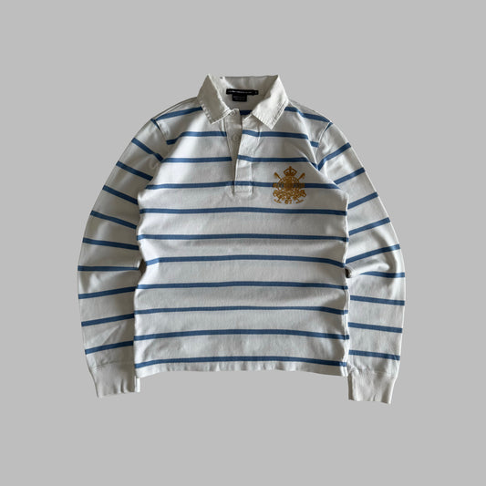 Y2K Polo Ralph Lauren Striped Rugby Shirt - S