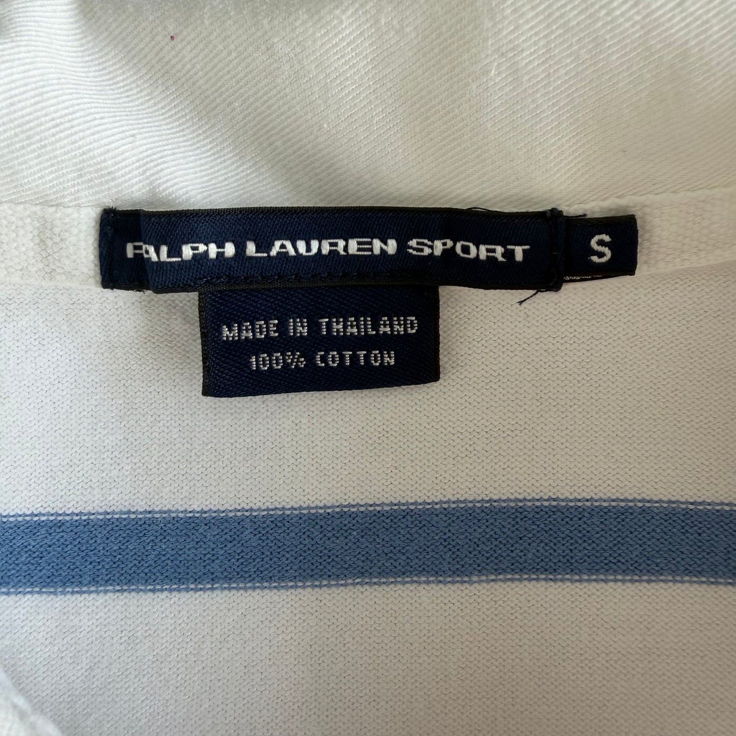 Y2K Polo Ralph Lauren Striped Rugby Shirt - S