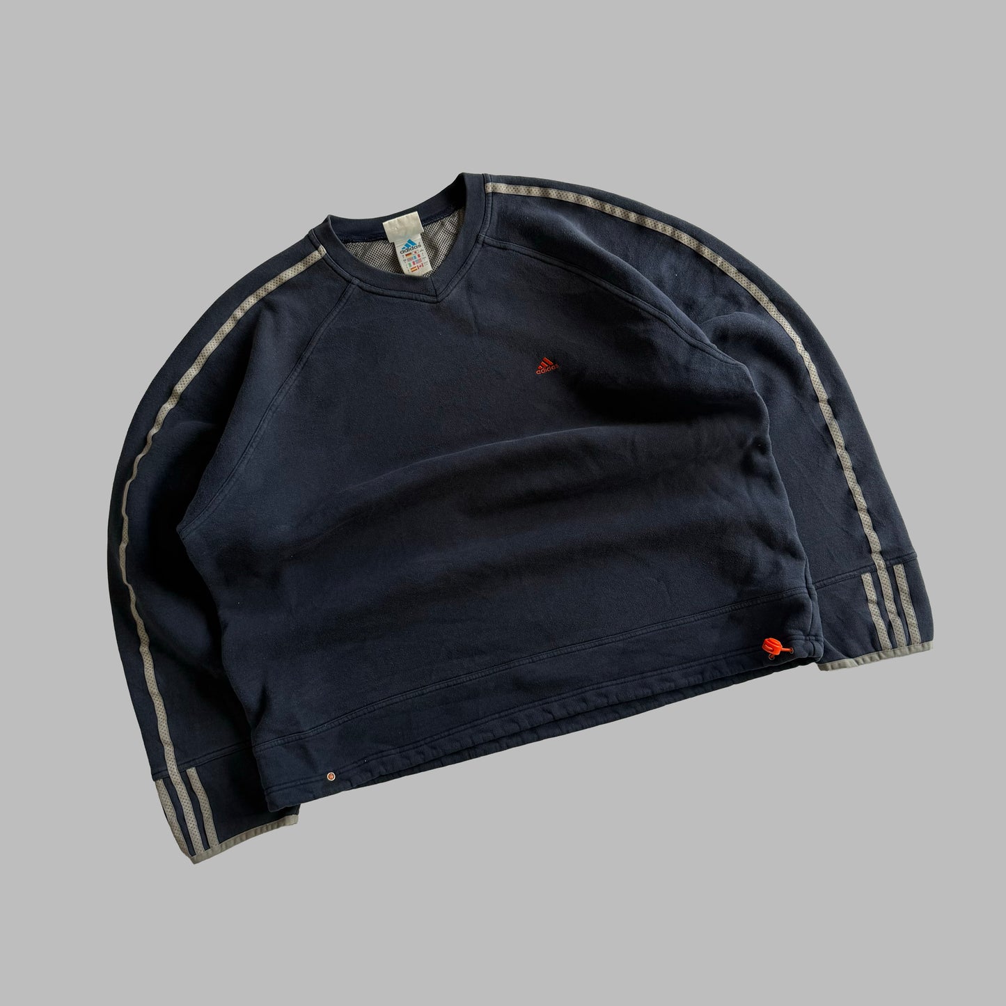 90s Adidas Striped Sweatshirt - L
