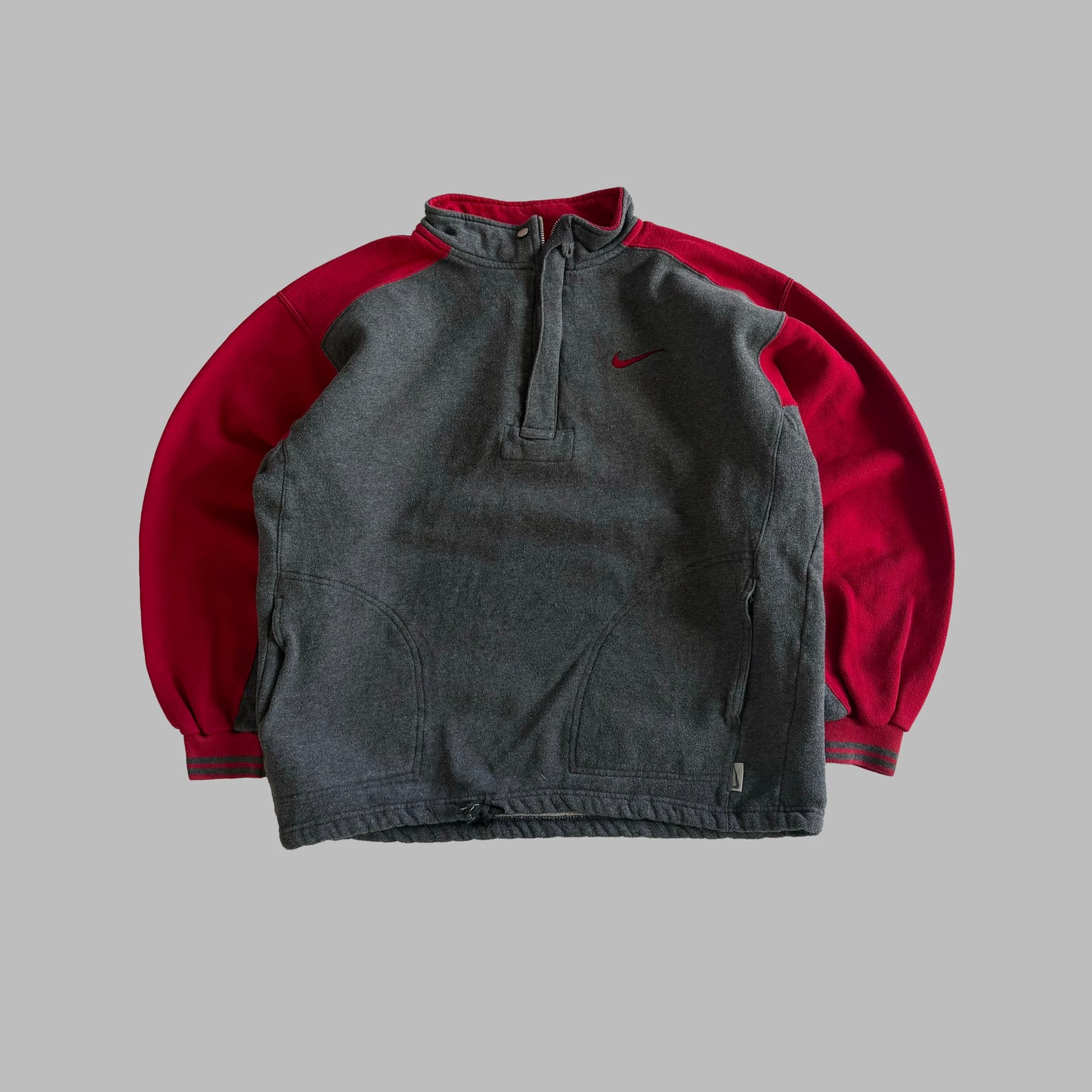 90s Nike Panelled Quarter Zip - M