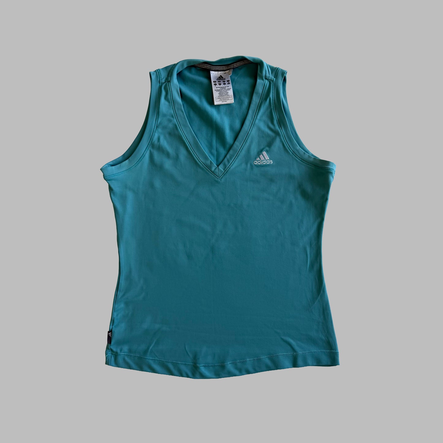 Y2K Adidas V-Neck Activewear Vest - L
